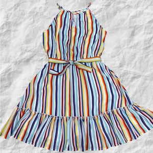 Francescas Miami colorful striped dress‎ XS